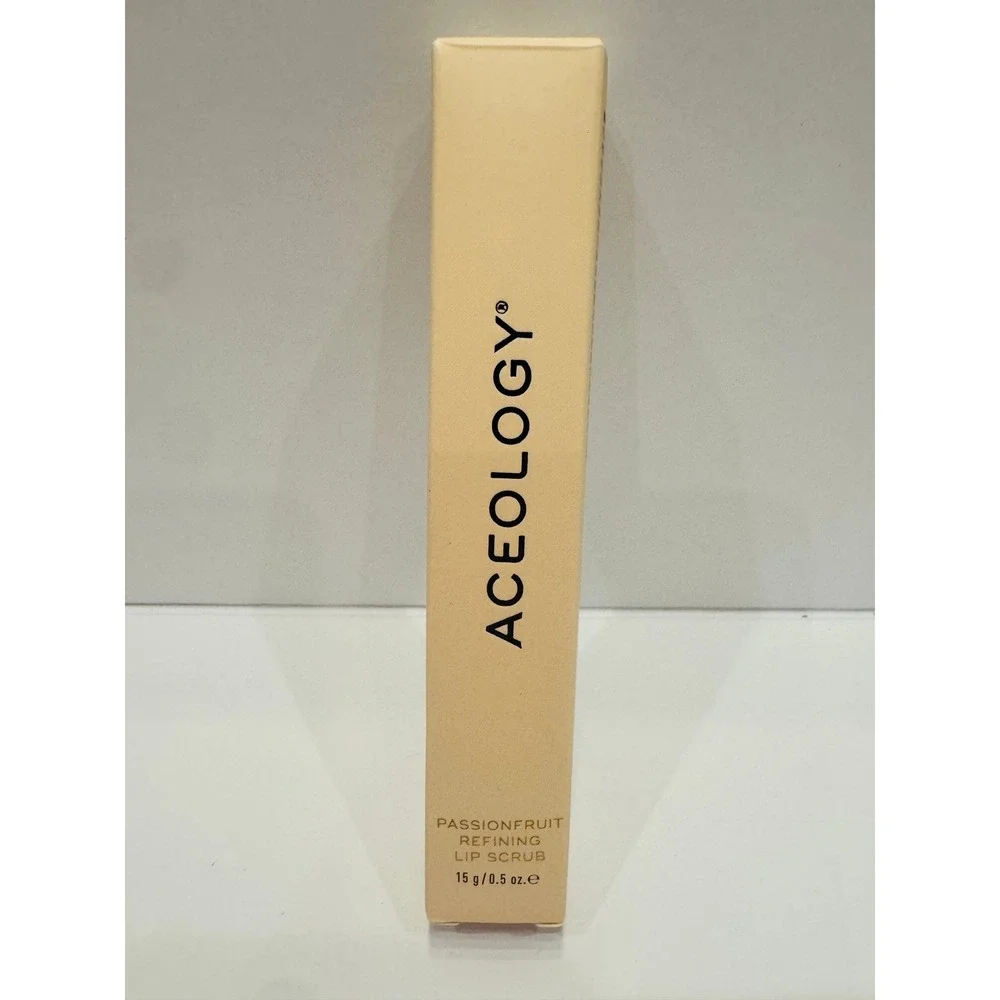Aceology Passionfruit Refining Lip Scrub 0.5oz‎ Yellow Exfoliating Treatment
